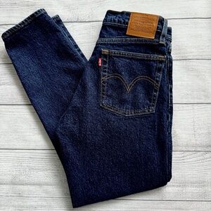 Levi’s Premium Wedgie Icon High Rise Jeans W27 Dark Wash Life’s Work Button Fly